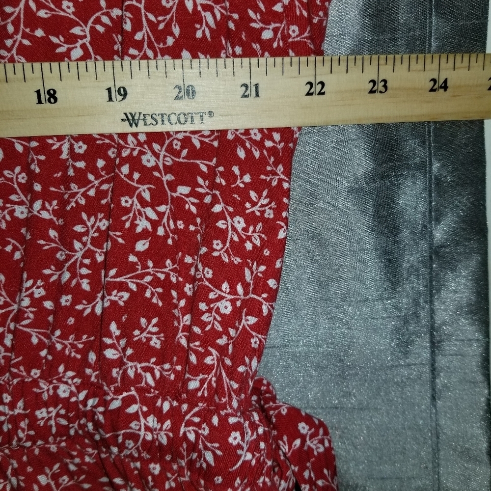 Reitmans Womens Red White Floral Design Viscose Dress Label Reads Size 2X - Picture 12 of 14